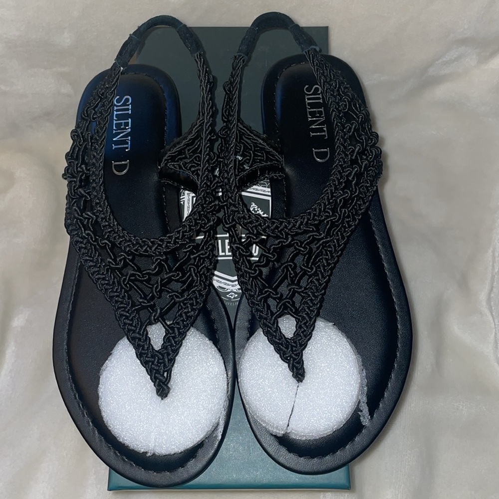 Anthropologie SILENT D ALDEN Sandal in Black - Picture 7 of 12